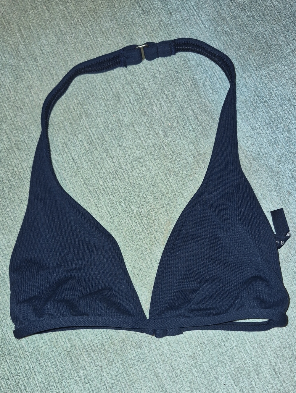 Ralph Lauren Dark Navy Triangle Halter Bikini Top